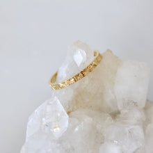 Load image into Gallery viewer, Stamped Star Stack Ring -  waterproof
