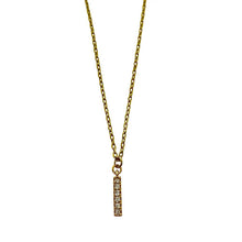 Load image into Gallery viewer, Crystal Bar Necklace- Waterproof
