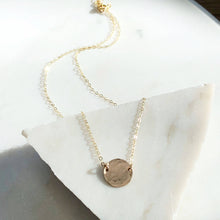 Load image into Gallery viewer, Mini Moon Necklace: 14k Gold Fill / 18&quot;

