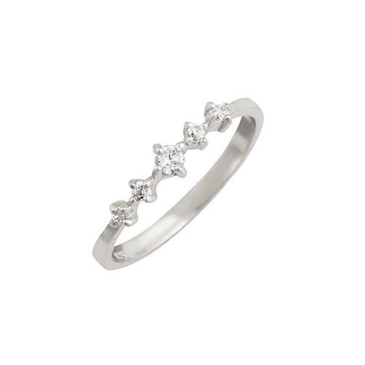 Tiara CZ Stacking Ring