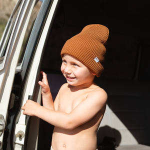 Waffle Beanie - Cocoa: Youth/Adult