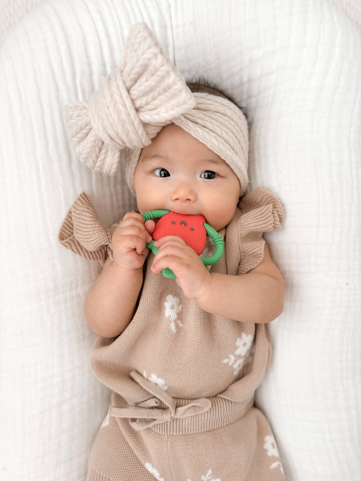 Strawberry Chew Crew® Silicone Teether