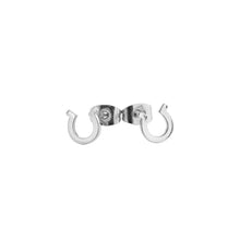 Load image into Gallery viewer, Horseshoe Studs: Silver

