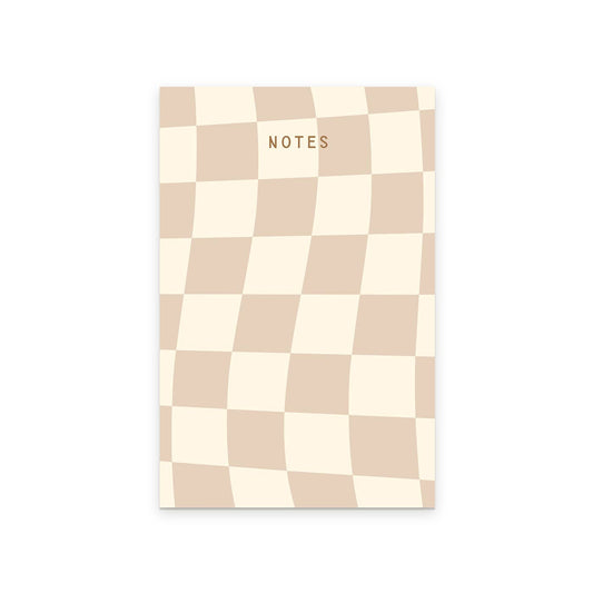 Checkerboard Notepad: Golden Wheat