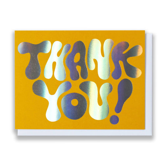 Hologram Foil Thank You Card