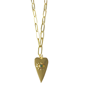 The Heart Eye Necklace: Turquoise