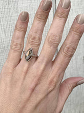Load image into Gallery viewer, Marquise Pink White Opal with Bronze Sterling Silver Ring: 7
