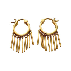 Fringe (With Benefits) Hoops: Gold