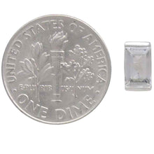 Load image into Gallery viewer, Sterling Silver Baguette Cut Nano Gem Post Earring 7x4mm
