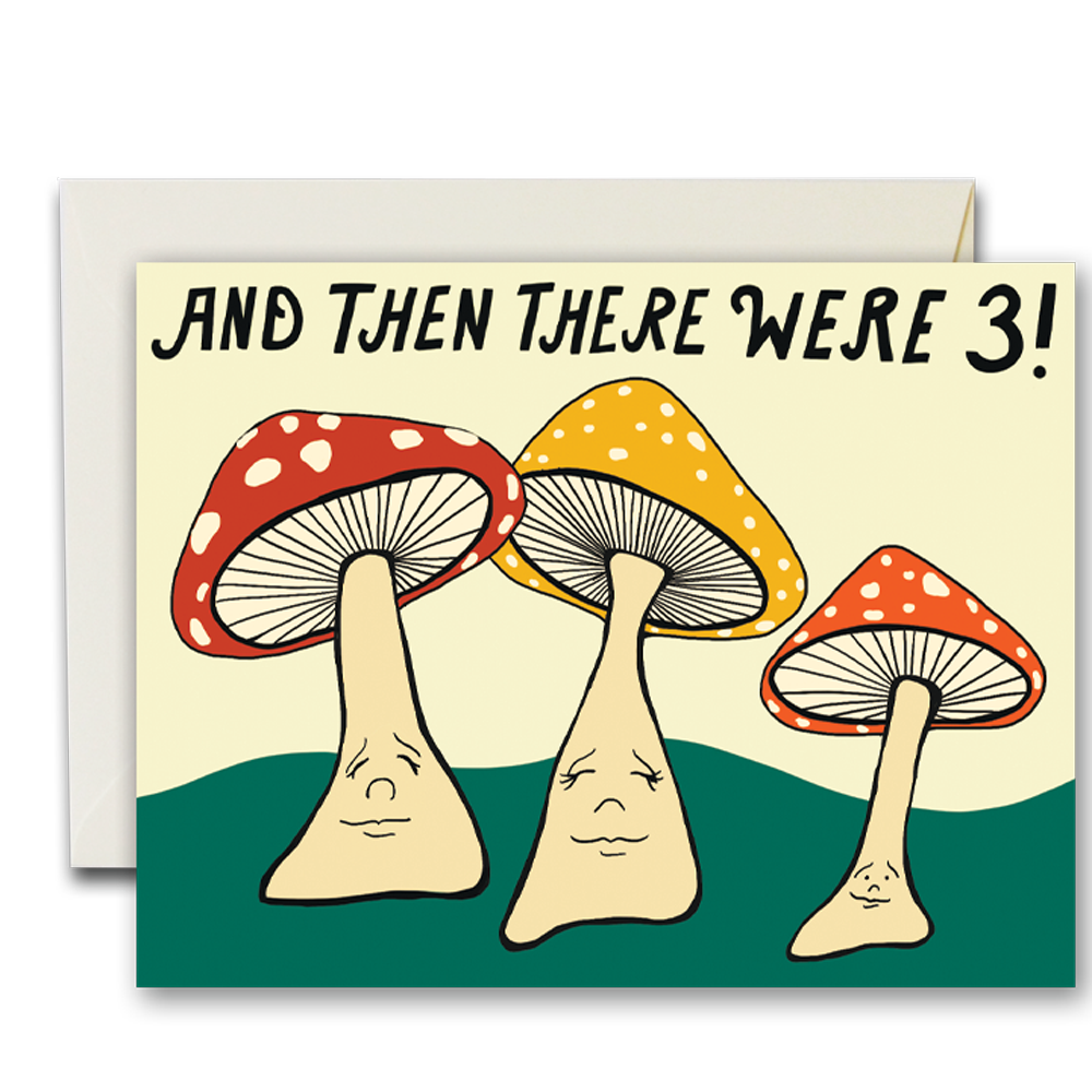 Mushroom Family Card