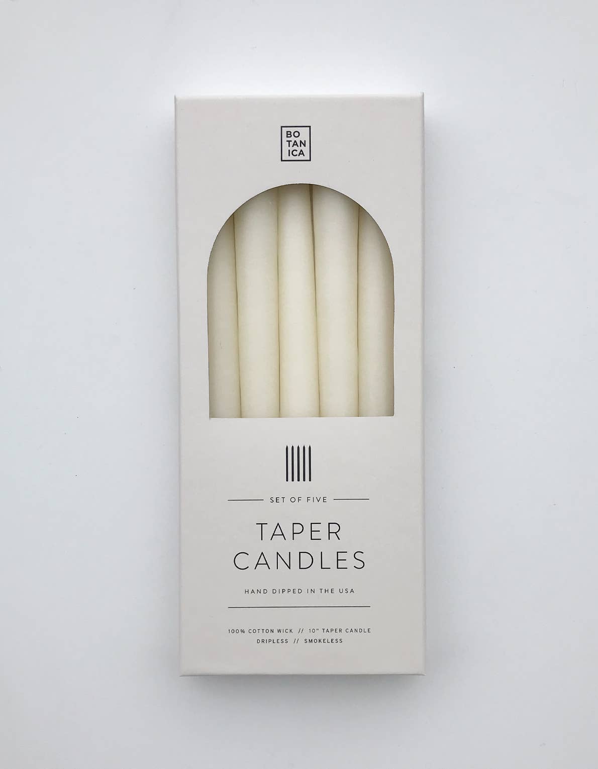 Natural White Taper Candles