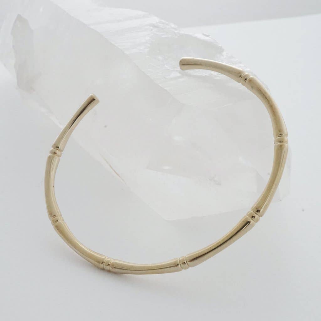 Bamboo Cuff: Rose Gold