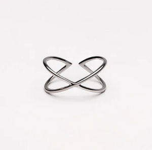 Santorini Silver Cross Ring