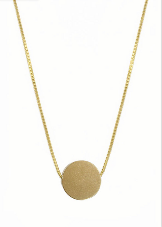 Brass Coin Necklace