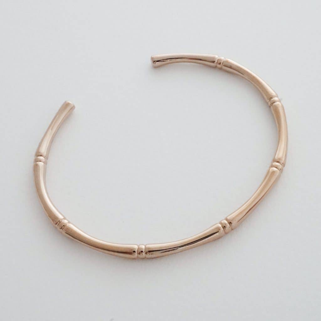 Bamboo Cuff: Rose Gold