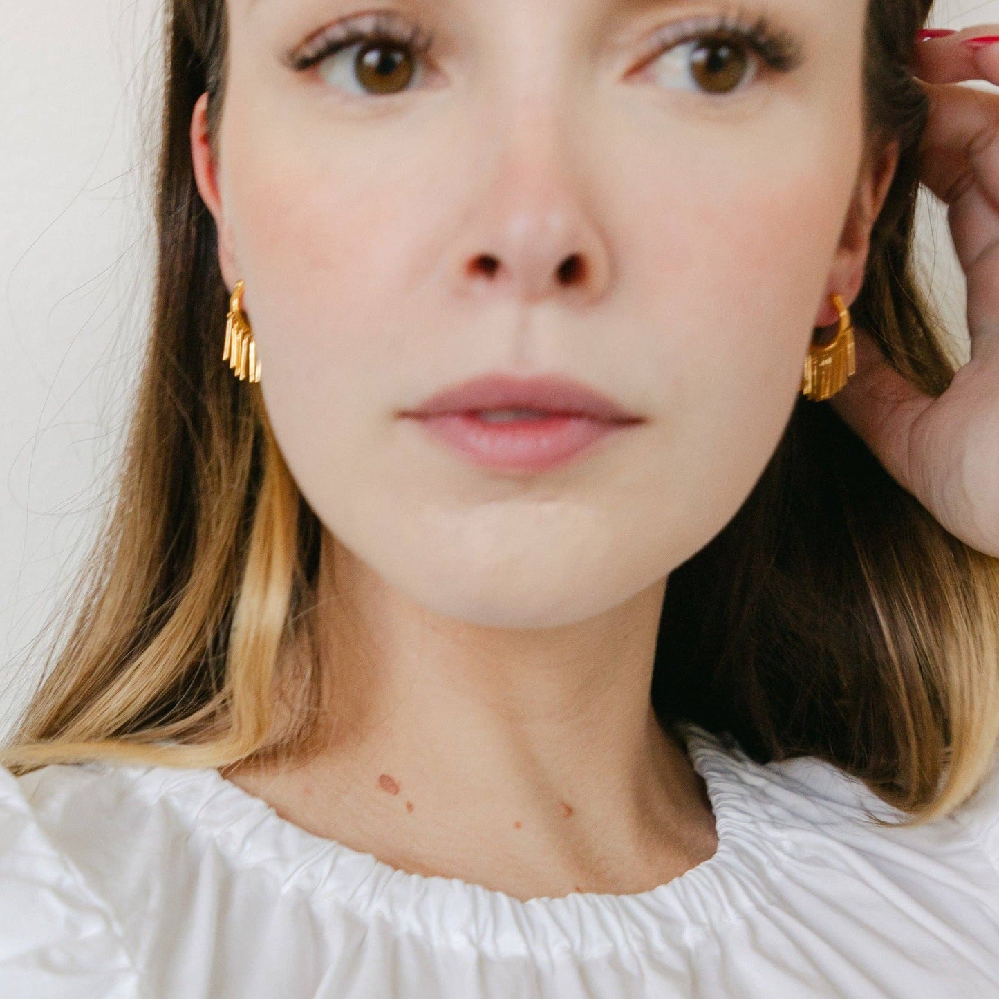 Fringe (With Benefits) Hoops: Gold