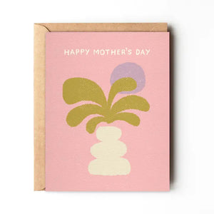 Happy Mother's Day - Abstract plant Mom's Day card