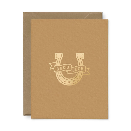 Good Luck Horseshoe Greeting Card