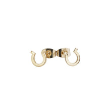 Load image into Gallery viewer, Horseshoe Studs: Gold

