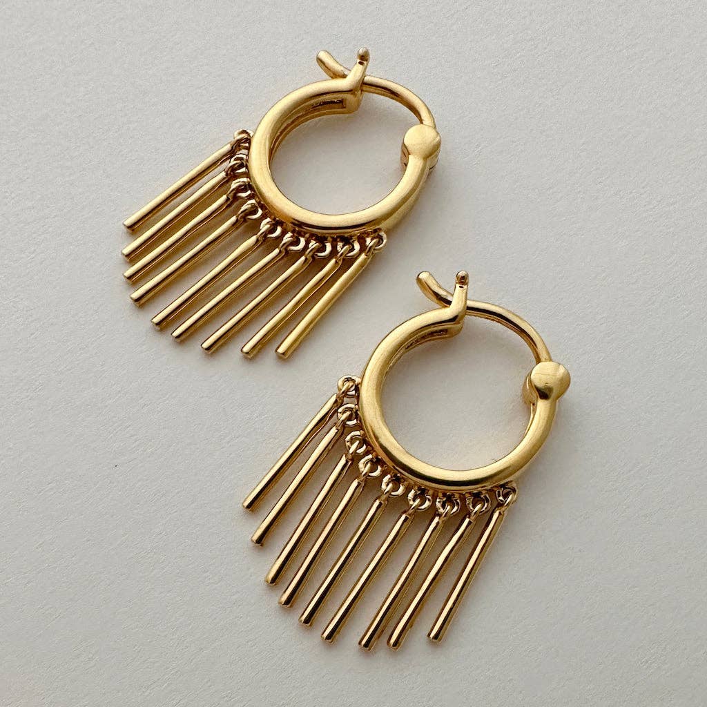 Fringe (With Benefits) Hoops: Gold