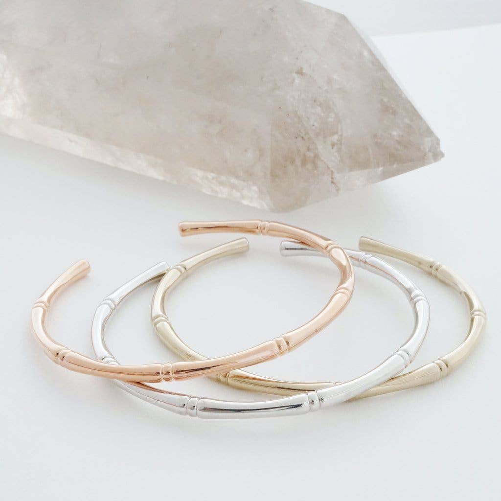 Bamboo Cuff: Rose Gold