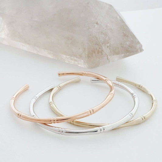 Bamboo Cuff: Rose Gold