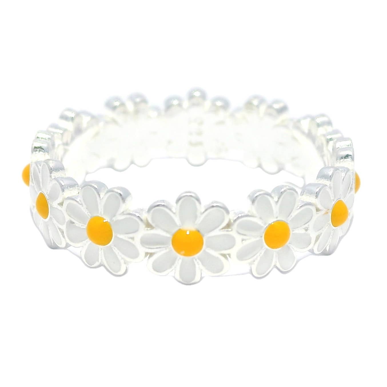 Enamel Daisy Ring