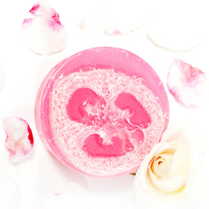 Loofah Soap - Rose | Exfoliating Loofah Body Soap