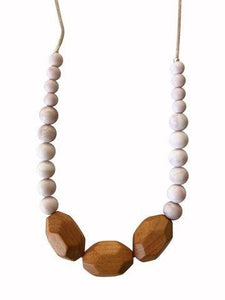 The Austin - Rose Quartz Teething Necklace