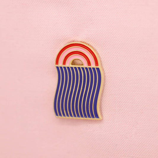 Rainbow River Enamel Pin