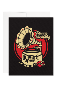 Vintage Vinyl Birthday Greeting Card