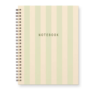 Striped Signature Journal: Lined Notebook: Seaglass