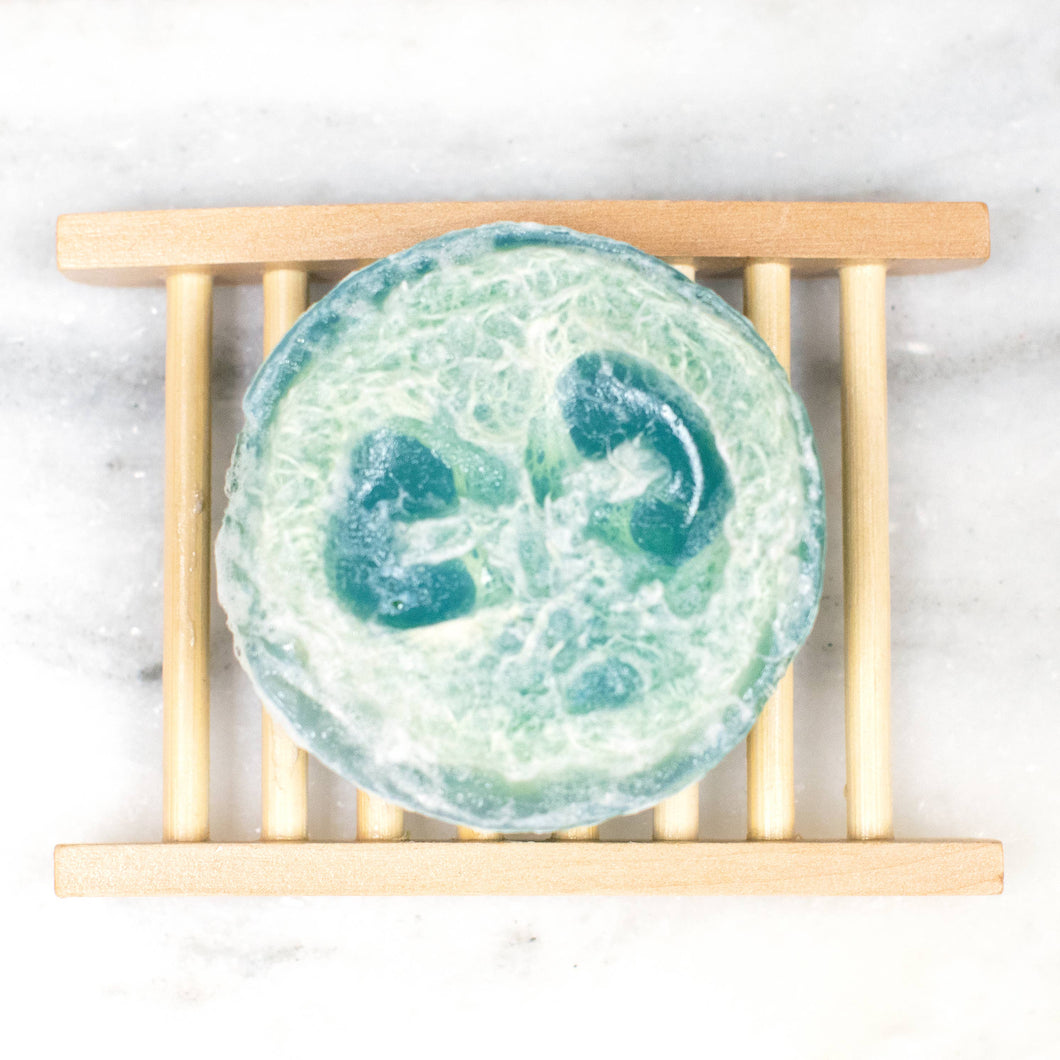 Loofah Soap - Sandalwood Patchuoli | Exfoliating Loofah Soap