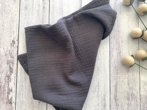 Charcoal Crinkle Cloth Napkins- set of four