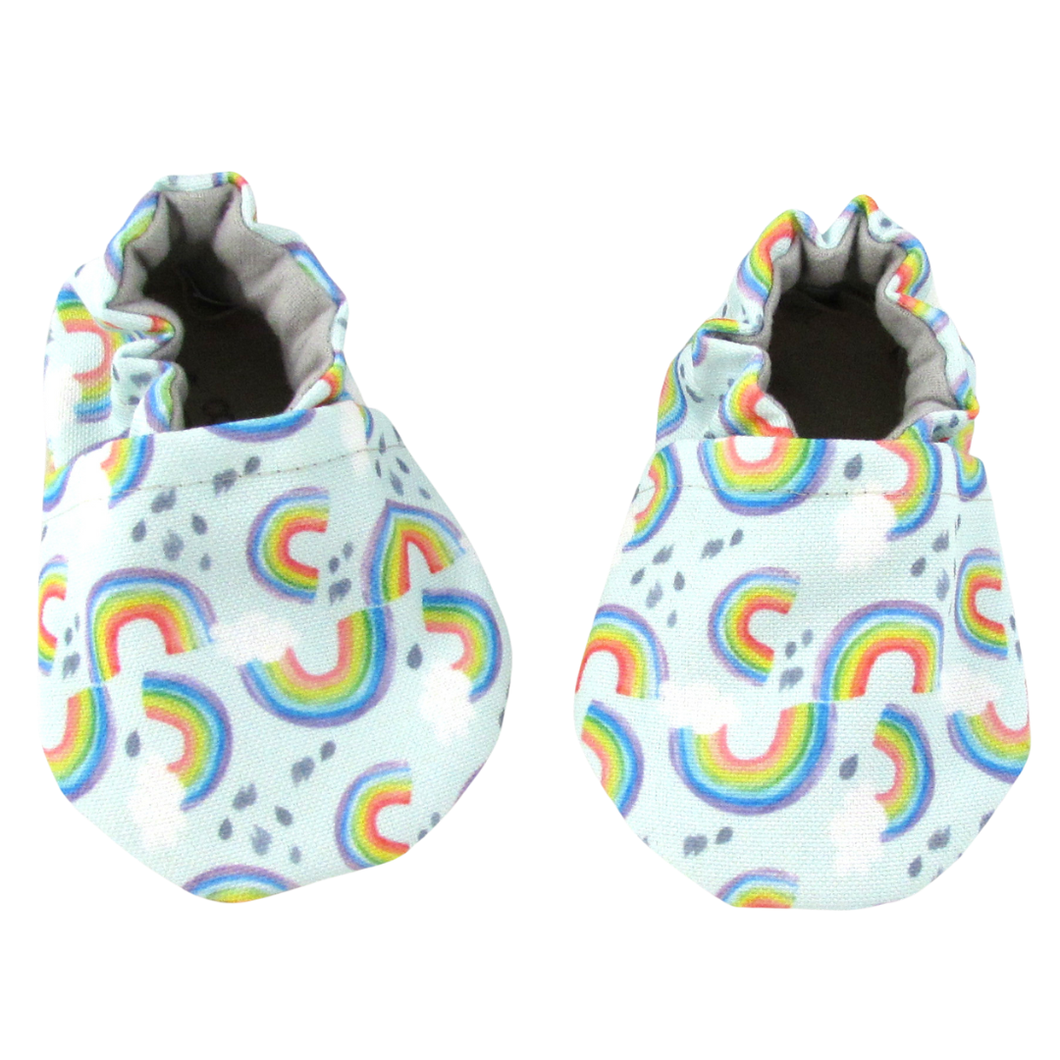 Rainbow Baby Eco-Canvas Baby Shoes 6- 12 Months