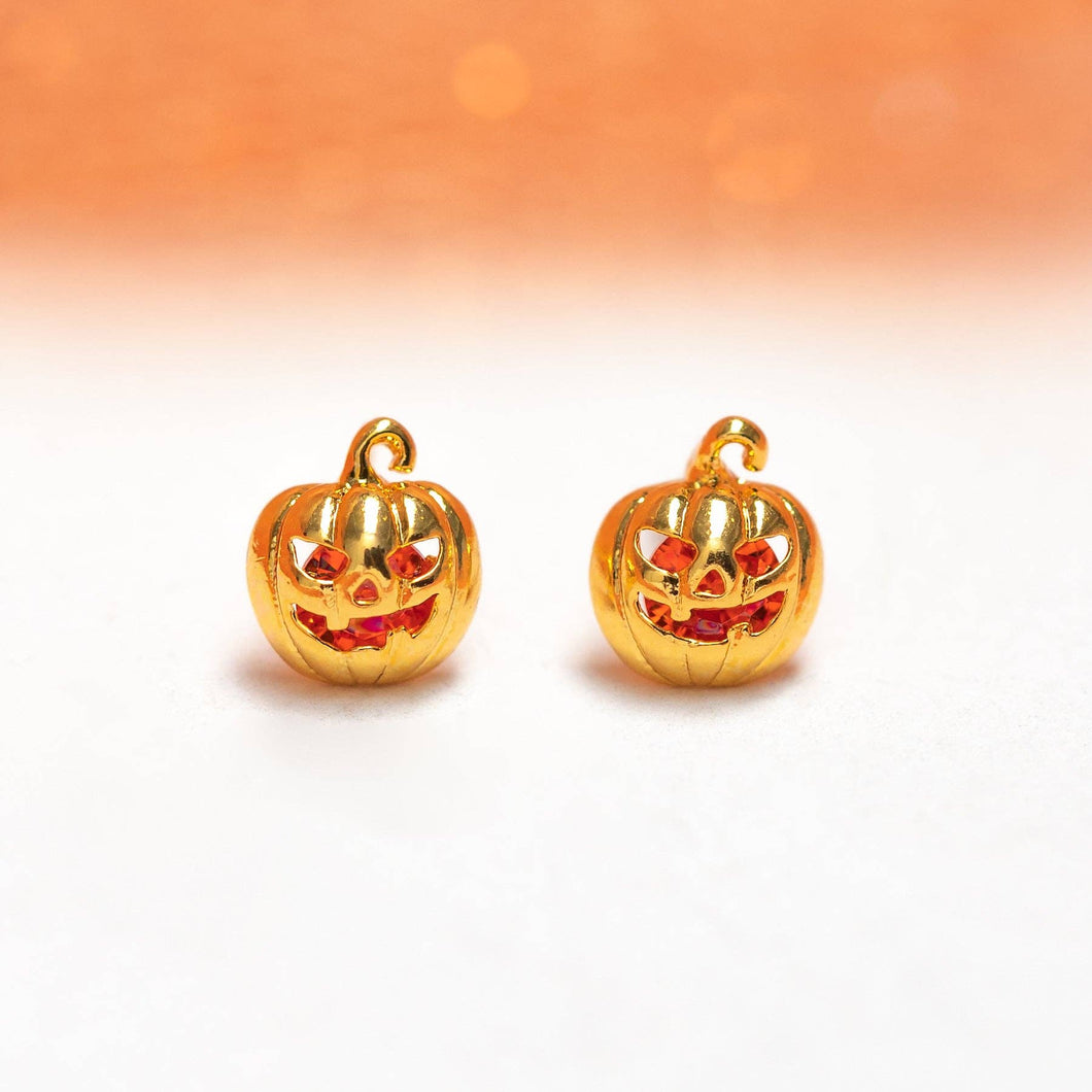 Spooky Pumpkin Studs