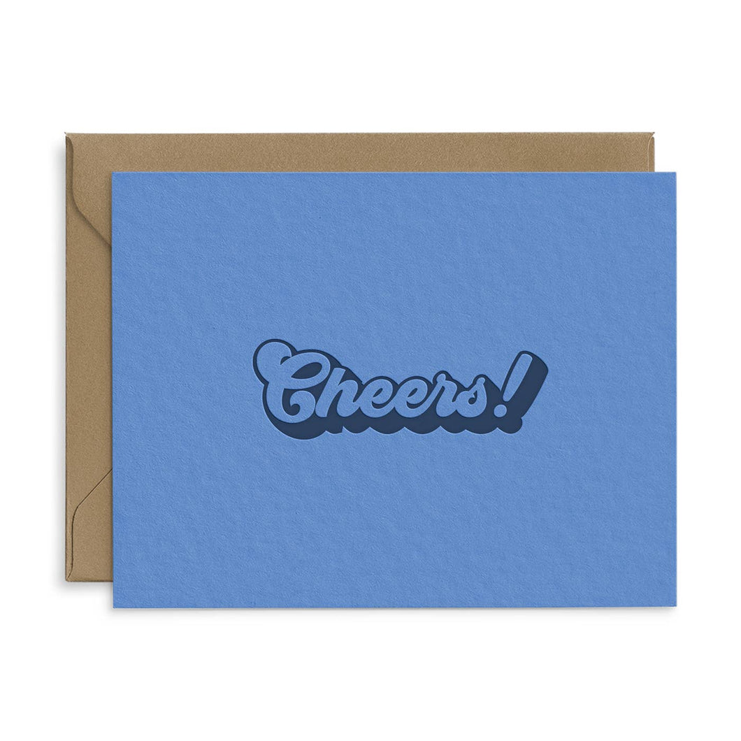 Retro Cheers Congratulations Greeting Card