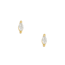 Load image into Gallery viewer, Markie Studs: White topaz / Pair
