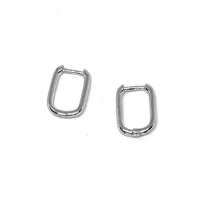 Cara Hoop Earrings- Silver