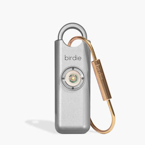 She's Birdie Personal Safety Alarm: Single / Metallic Silver