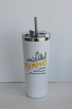 Load image into Gallery viewer, Memphis tumbler with straw - 22oz
