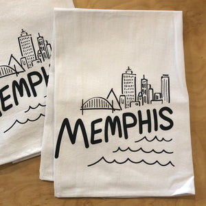 Memphis Skyline Tea Towel
