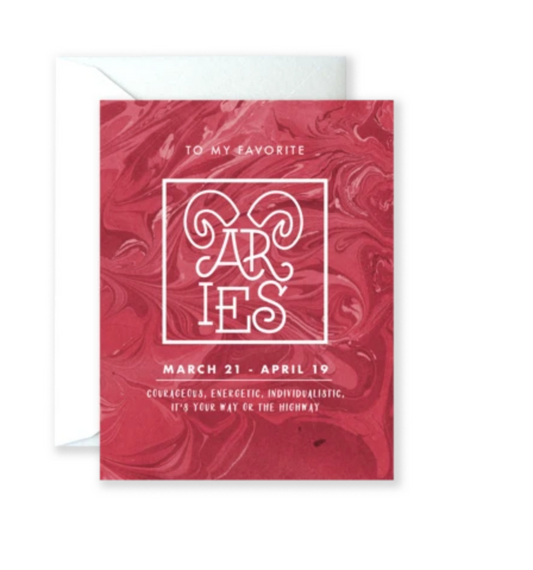 Aries Greeting Card