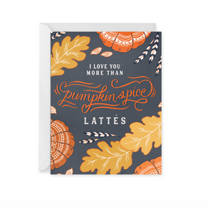 Pumpkin Spice Latte Card