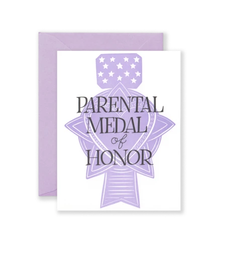 Parental Medal of Honor Card