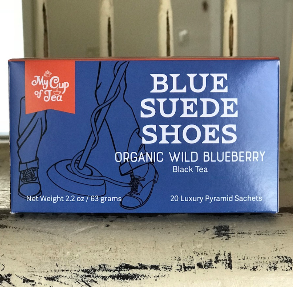 Blue Suede Shoes - 20 Pyramid Tea Sachets