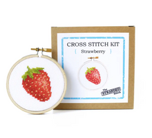 Load image into Gallery viewer, Strawberry- cross stitch kit
