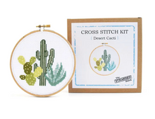 Load image into Gallery viewer, Desert Cacti- cross stitch kit
