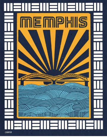 "Memphis Gold" Print