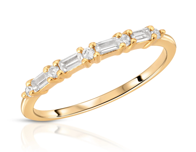 CZ Baguette Stacking Ring